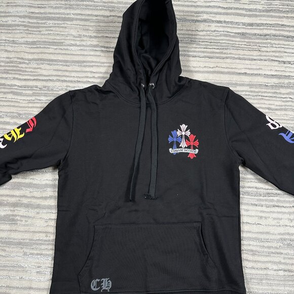 Chrome Hearts Multi Color Cross Cemetery Hoodie Size Large - Picture 4 of 4